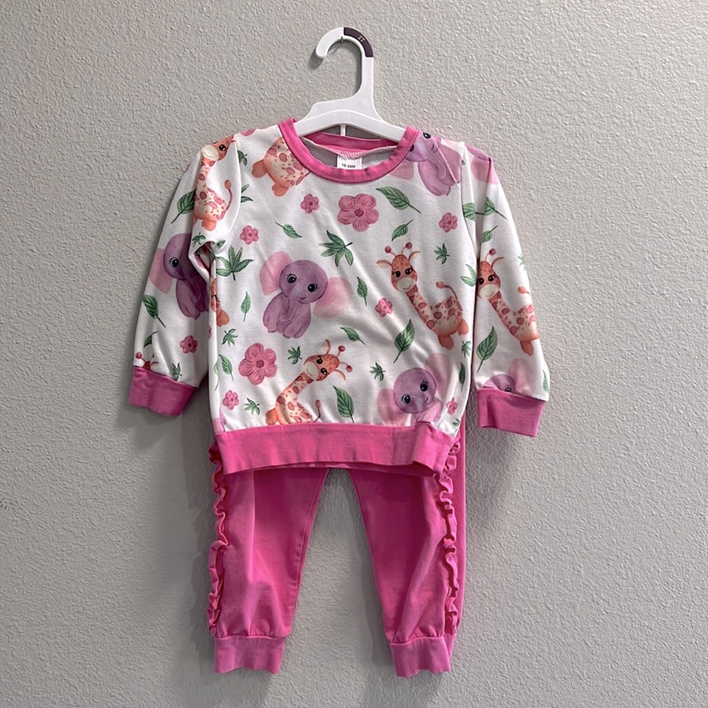 Patpat toddler girls 2 piece set. 18-24 months.
